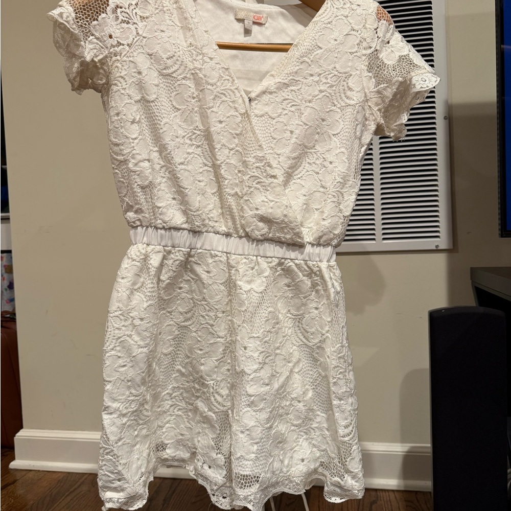 White Lace Romper